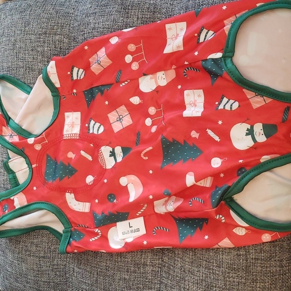 ASENKU Christmas Dog Onesie Pet Pajamas or Recovery Suit Size L - Picture 4 of 9